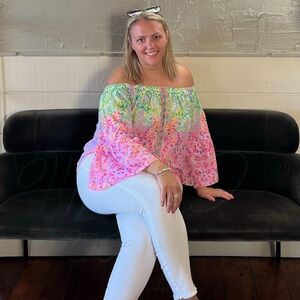Lilly Pulitzer off the shoulder top